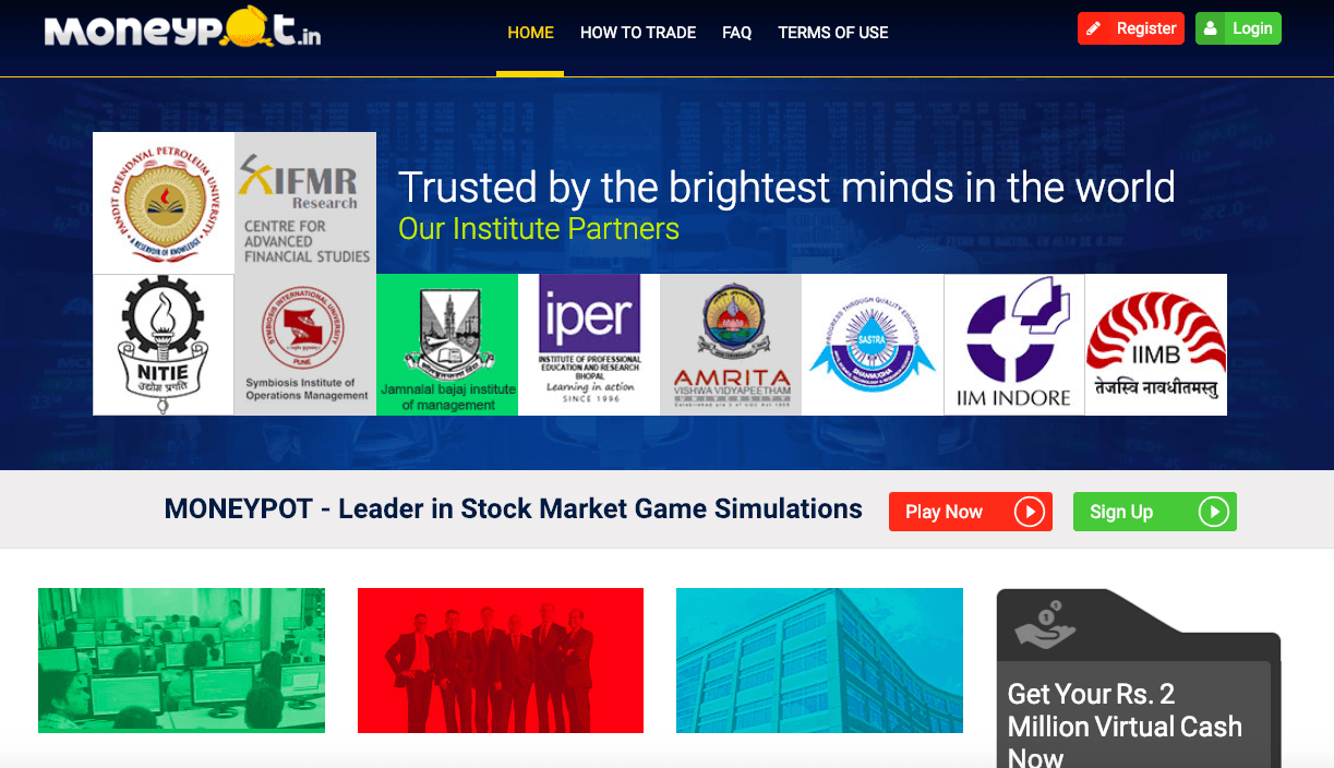 moneypot indian stock market simulator